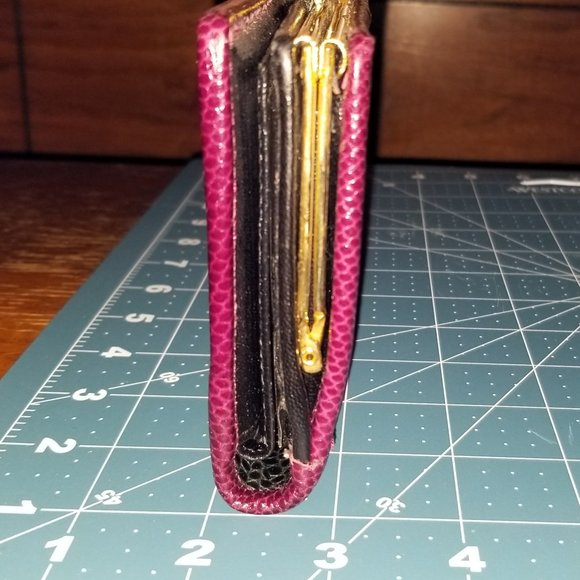 Sharif Bright Snakeskin Leather Pocketbook Wallet - Picture 6 of 7